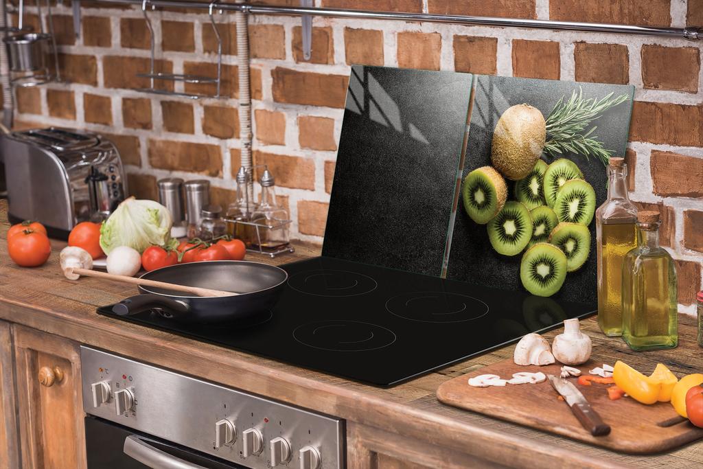 SZKLANA PŁYTA OCHRONNA NA KUCHENKĘ 90x52 KIWI