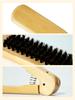 Professional V Type Hair Straighten Comb Double Brushes Hairdressing Comb Hair Brush Wooden Handle Anti-static Styling Tools