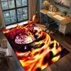 Demon Slayer Anime Rug Carpet Large Area Rug Non Slip Washable Floor Mat Gamer Room Bedroom Home Decor