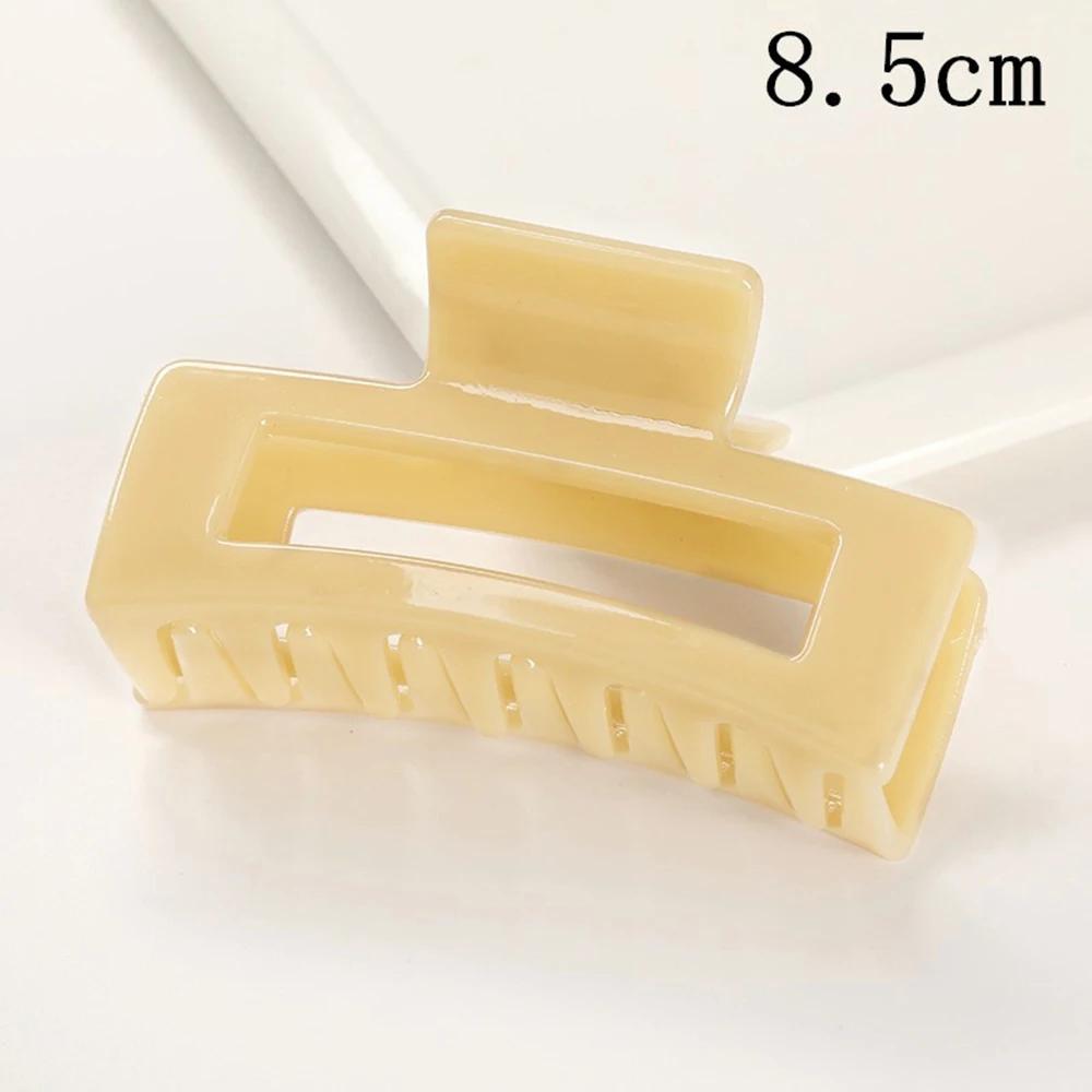 Korean Women Girls Plastic Hair Claws  Clips Headwear Large Size Pin Crab Barrette Fashion Ornament  Accessories