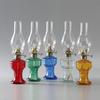 L555 Vintage Kerosene Lamp, Four-Claw Holder with Glass Lantern - Retro Oil Lamp for Nostalgic Decor and Ambiance