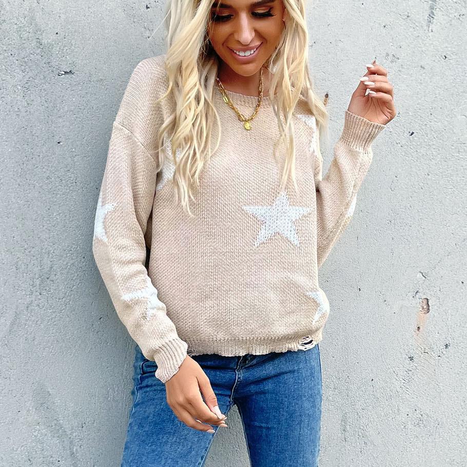 Women's Crew Neck Sweater, Long Sleeve