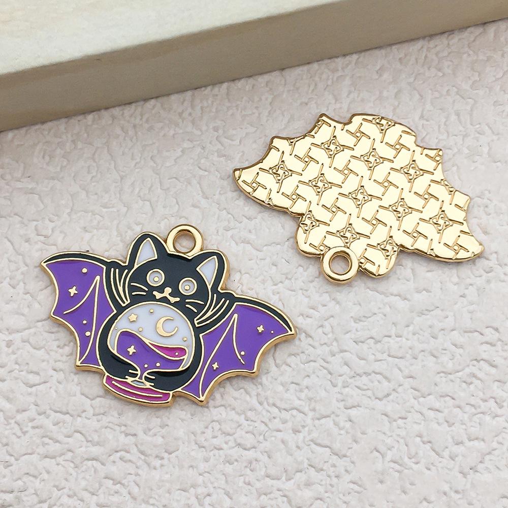 

Butterfly Kitten Heart Korean Jewelry Charms: Cute Cartoon Drip Oil Earrings, Necklaces, Pendants DIY Accessories