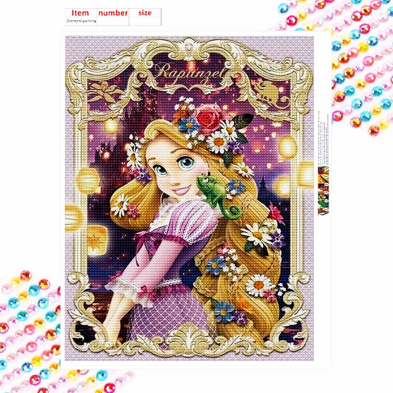 Disney Diamond Painting 5D Handmade DIY Rapunzel Diamond Stickers Home Room Decorations Gifts For Her