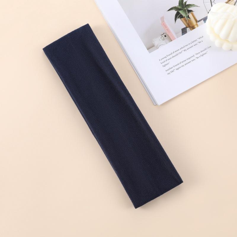 7cm Wide Headband for Women & Men, Solid Color Sports Sweatband