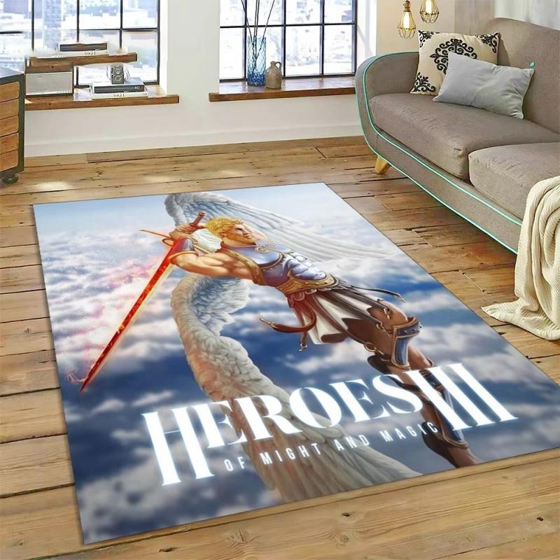 HD Heroes of Might and Magic Retro Games Rug Carpet for Living Room Bedroom Decor,Floor Mat Non-slip Decoration for Sofa Doormat