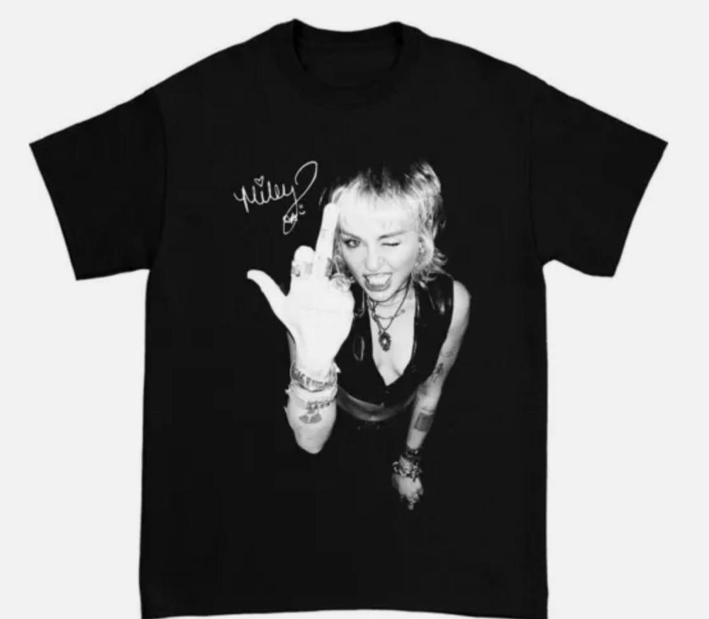 Neues Miley Cyrus Live Baumwoll-T-Shirt Schwarz S-5XL