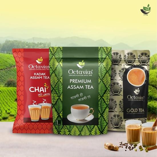 Octavius Premium Assam Tea - 1Kg (500 Cups) | Extra Strong | Black Tea | Kadak Chai Patti