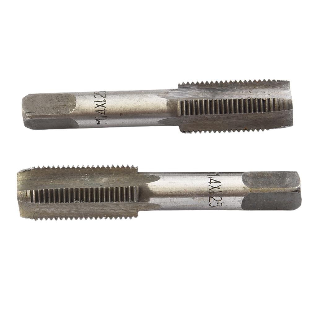 2pcs High Speed Steel M14x1.25mm Metric Taper Right Hand Thread Tap Replacement