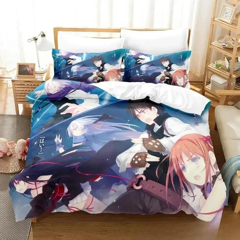 New Anime Unbreakable Machine-Dol Beding Set Printed With Pilowcase Bed Soft Duvet Cover Soft Single Double Quen Super King-Sized Dimensionsd