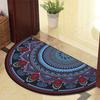 Bohemian Semi-Circular Carpet Anti-fouling Welcome Mat Durable Door Mat  Bathroom Entrance