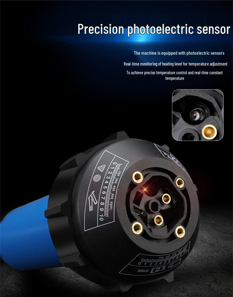 High-Power Plastic Welding Gun: Hot Air Tool for PVC Flooring, Leather, PP Sheets, PE Pipes, and PPR Plastics