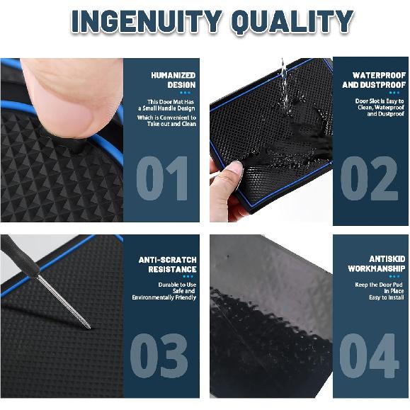 2025 Trax Door Slot Mat for Chevy Trax 2025 Accessories,Non-Slip Mats Cup Holder Inserts Interior Mats Center Console Liner Compatible with 2024 2025