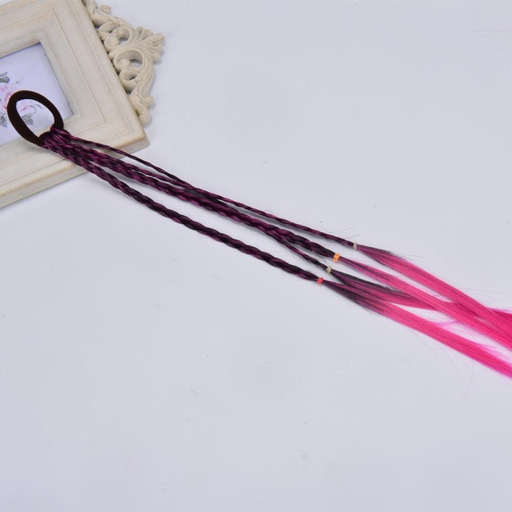 

Простая детская эластичная резинка для волос, резинка, аксессуары для волос, детский парик, повязка на голову, коса-скрутка для девочек, веревка, головной убор, детский подарок розы красного