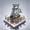 2025 High-End Automatic Glass Tea Set with Magnetic Teapot and Kung Fu Cups