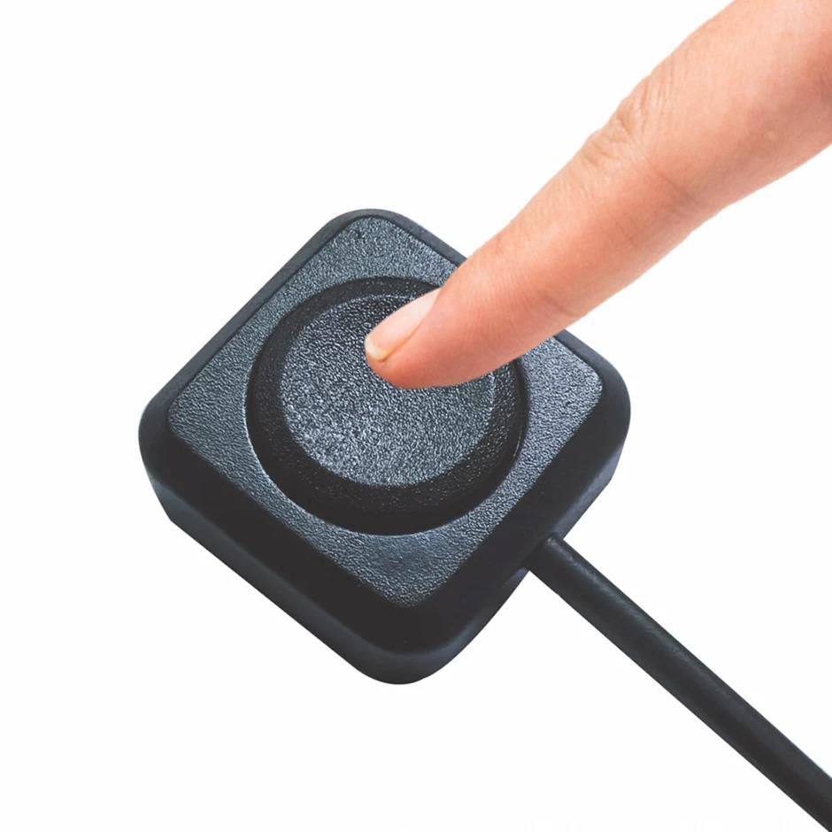 QXNY Momentary Push Button On Off Switch Black Plastic 12V 24V Car Alarm Button DIY Flashlight Surface Mount Mini Button Switch