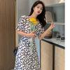 French High-end Design Niche Dress 2026 Summer New Light and Mature Style Temperament Waist and Thin Floral Dress