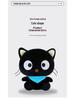 Adorable Dazed Black Cat Plush Toy with Scarf - Perfect Birthday Gift for Children