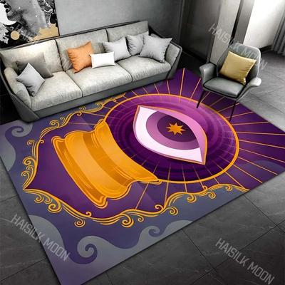 Mystischer Böhmischer Teppich Matte Läufer Heimdekoration Schmetterling Auge Mond Stern Pilzmuster Bodenmatte Teppiche für Schlafzimmer Heimteppiche