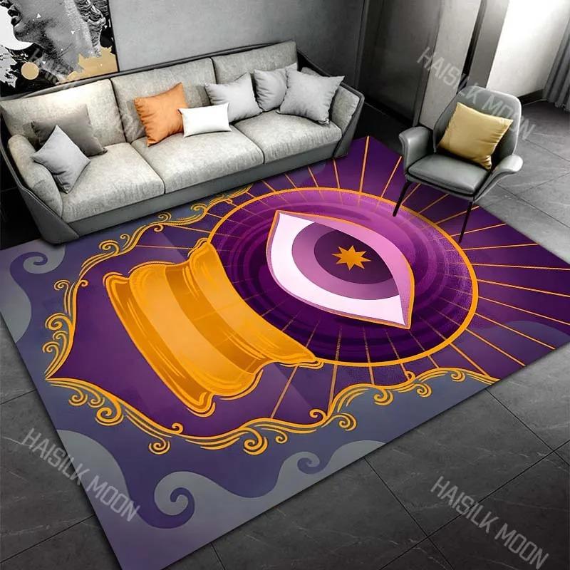 Cartoon Cat Carpet Mat Rug Home Decoration Colorful Animal Pattern Kids Room Bedroom Floor Mat Non-Slip Bedroom Decor Carpet