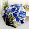 1pc Iris StainedGlass Automatic Open/Close Umbrella Compact Folding Umbrella, All-Season Portable Umbrella for Women/Men F1124069