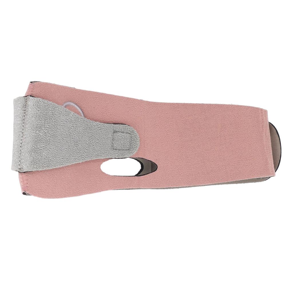 Facial Slimming Strap V Shaped Breathable Soft Face Lifting Belt Bandage Pink M Size
