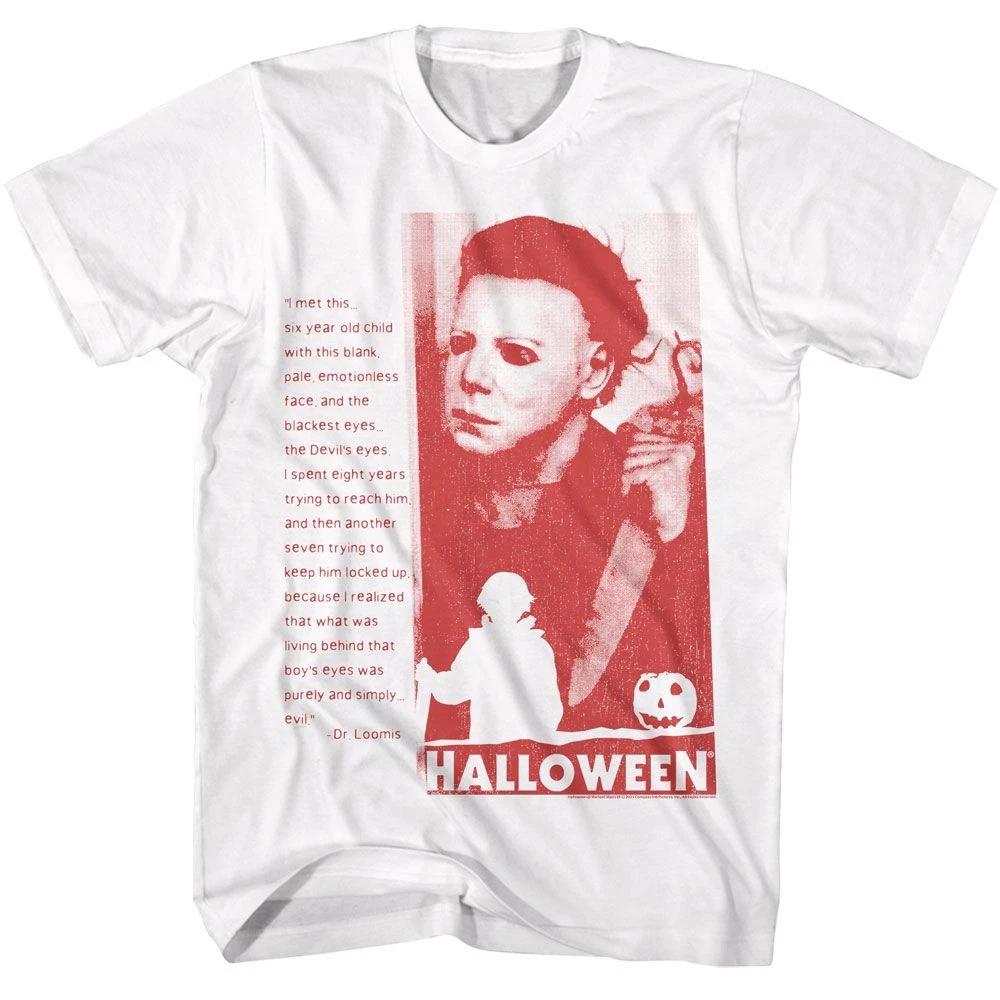 Halloween - Devils Eyes - American Classics - Solid White Short Sleeve T-S 110