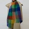 Sciarpa Invernale a Quadri in Cashmere Sciarpa alla Moda Sciarpe a Quadri Colorate Scaldano il Collo degli Studenti e Più Spessa Sciarpa Inverno Donna