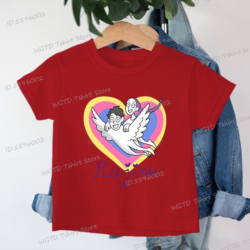 Children Clothes Girl Rujinu KPop Demon Hunters T Shirt Boy Girl Outfits Gifts Cotton Kids Tshirt Short Sleeve Fashion Movie Top