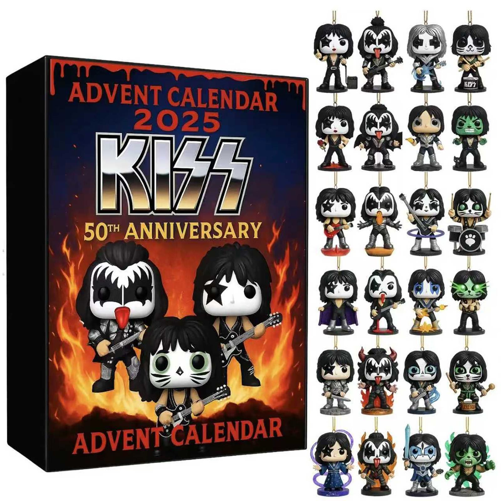 

Адвент-календарь 24 дня Календарь обратного отсчета с музыкальными коллекционными фигурками, Адвент-календарь One Size