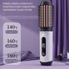 Fast Heating Wireless Curling Brush with Straightening Feature ABS Texture Wireless Appliance for Safe Hair Styling
