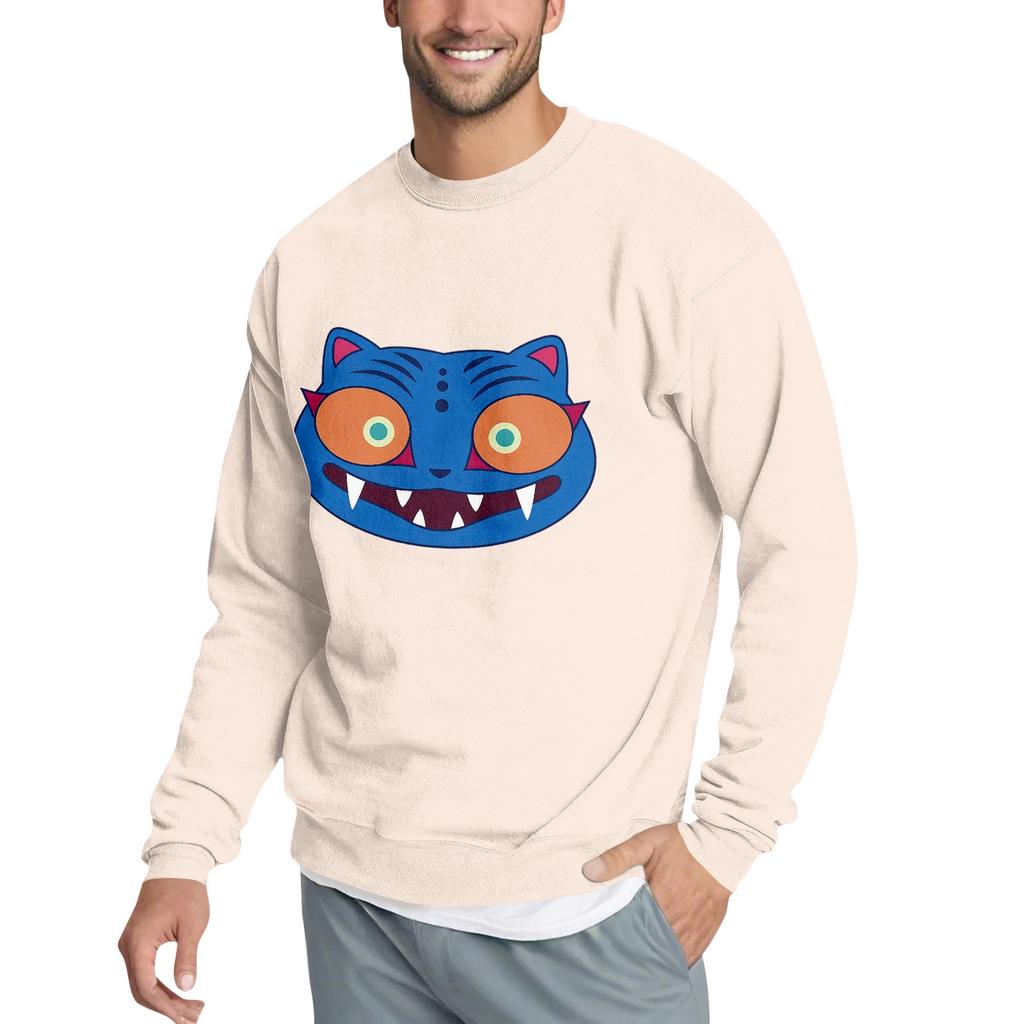 Men's Casual Sweatshirt With Fun Film-Themed Print