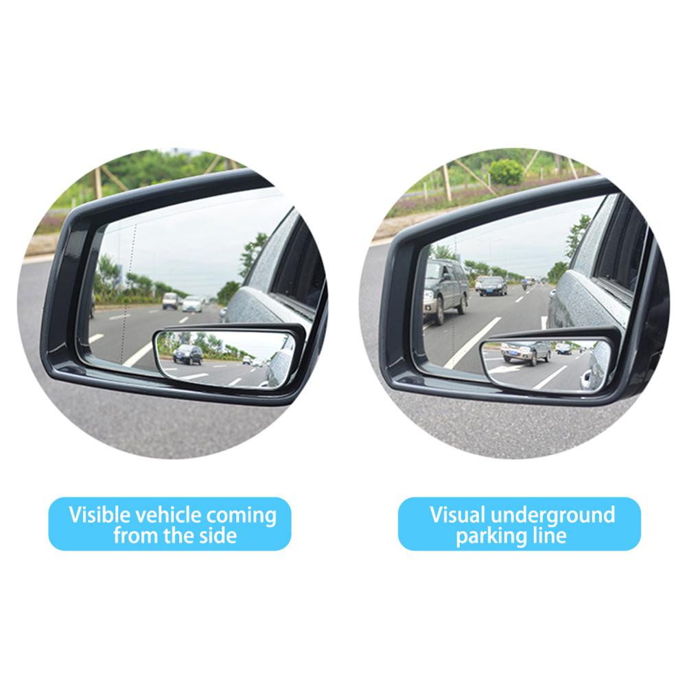 Driving Safety Black And White Rear View Mirror 360 Blind Spot Mirror 360 Rotation Eliminate Blind Spots High-quality Glass