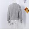 Bestseller Europeo e Americano 2025: Cardigan con zip a maniche lunghe in stile maglia casual