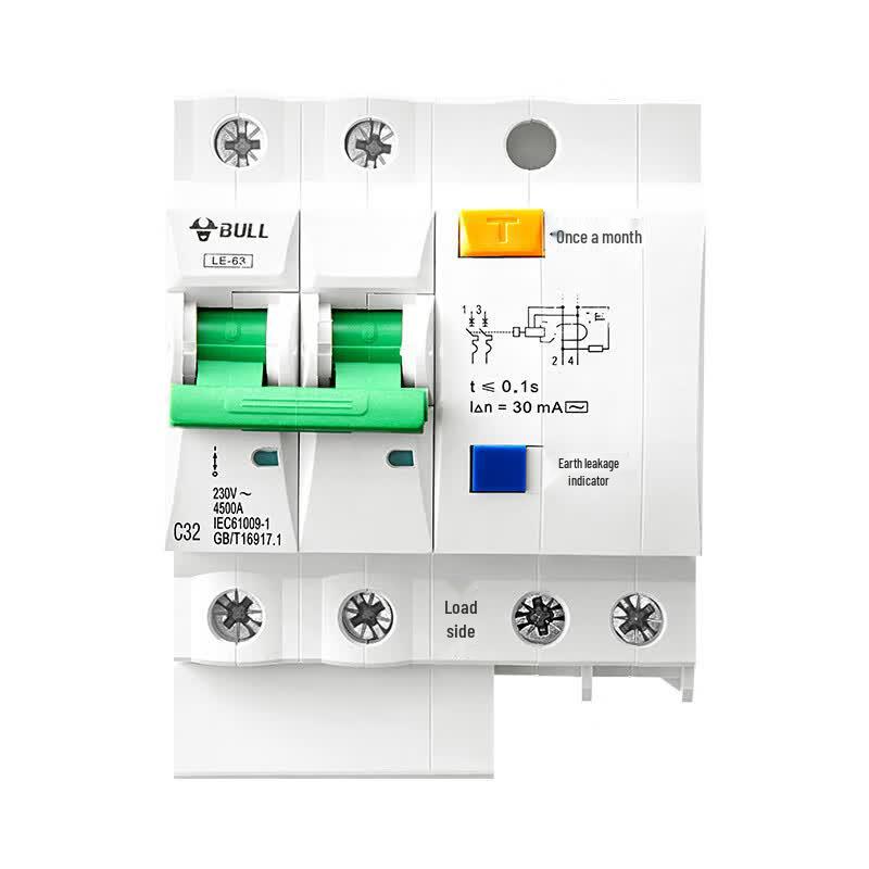 BULL 2 Pole Residual Current Circuit Breaker