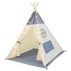 Besrey Kids' Tent, Secret Base, Mini House with LED Lights, Educational Toy, Easy Assembly, Foldable, Gift (Gray)