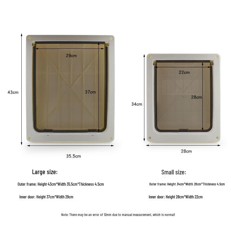 Golden Retriever Size Dog Door for Wooden, Glass, UPVC, and Security Doors - Safe Pet Entry & Exit