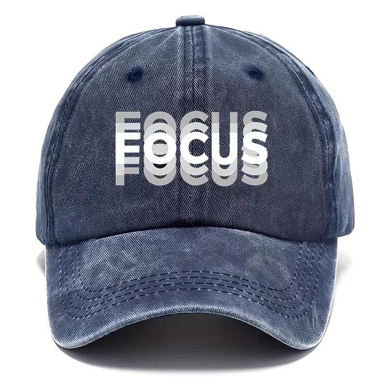 The FOCUS Baseball Cap Is Adjustable Breathablehand-washedsuitable for Both Unisex and WomenIt Is Breathable and Adjustable
