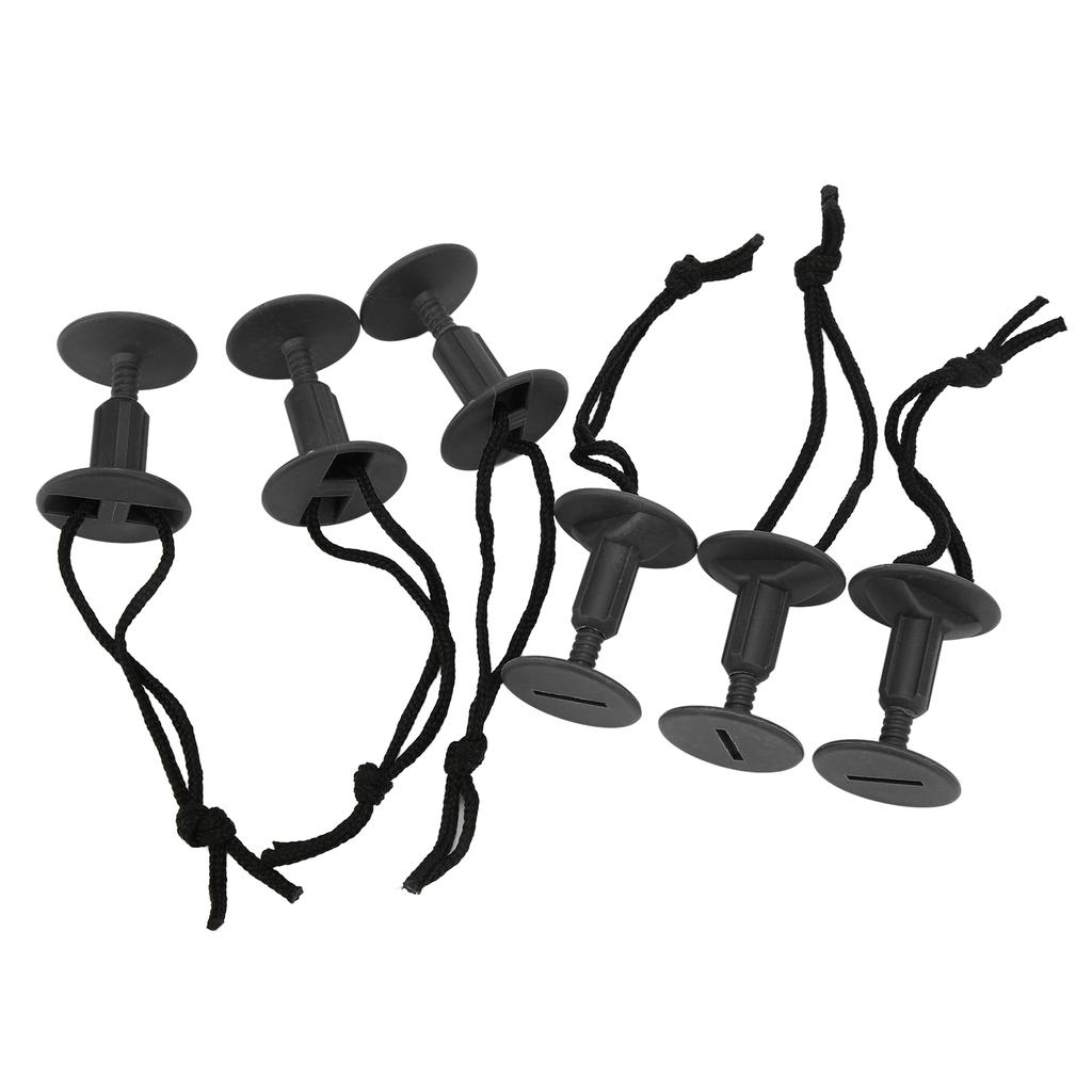 6Pcs Surf Board Leash Leg Rope Plug Nylon Plastic Surf Leash Plug Surfboard Accessory