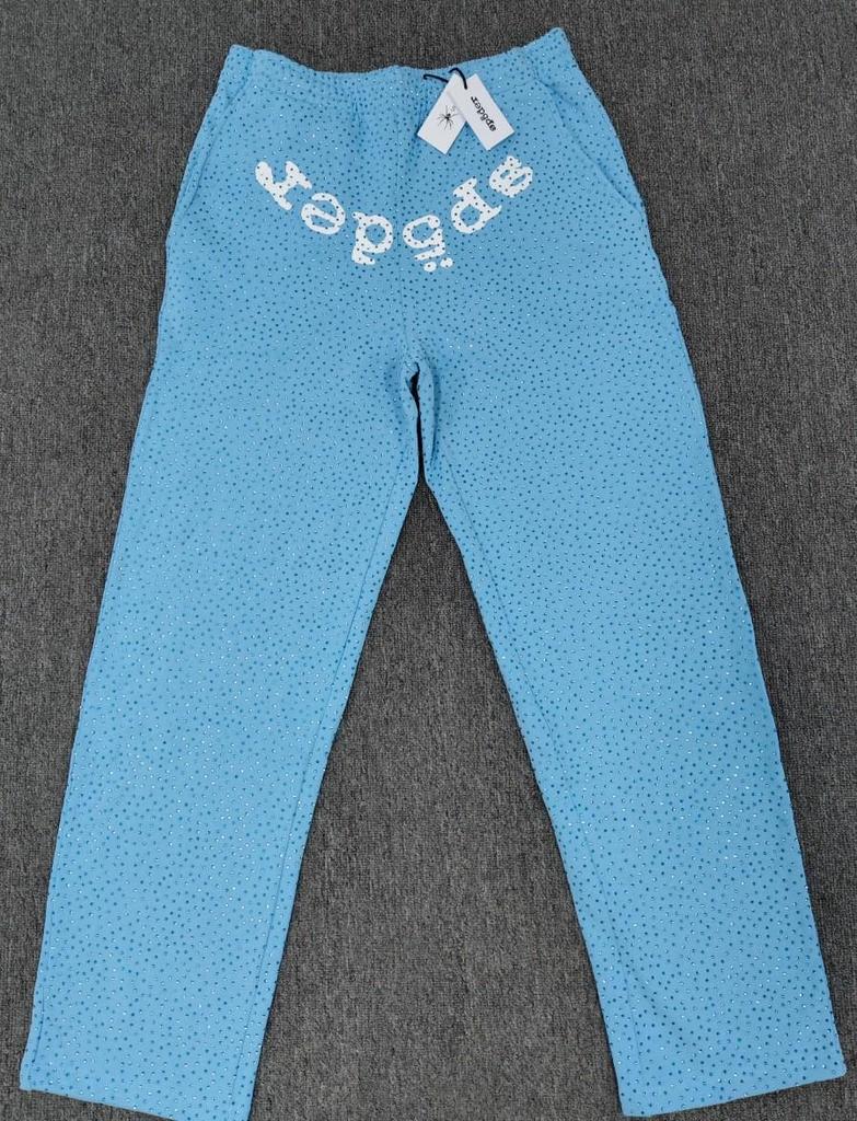 Spider Original Rhinestone Hoodie and Fleece-lined Sweatpants Set