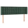 VidaXL Tête de Lit à LED Meuble de Chambre à Coucher Accessoire de Lit Double Tête de Cadre de Lit Intérieur Vert Foncé 3123721