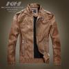 Leather jacket men's stand-up collar washed PU leather jacket nostalgic explosion