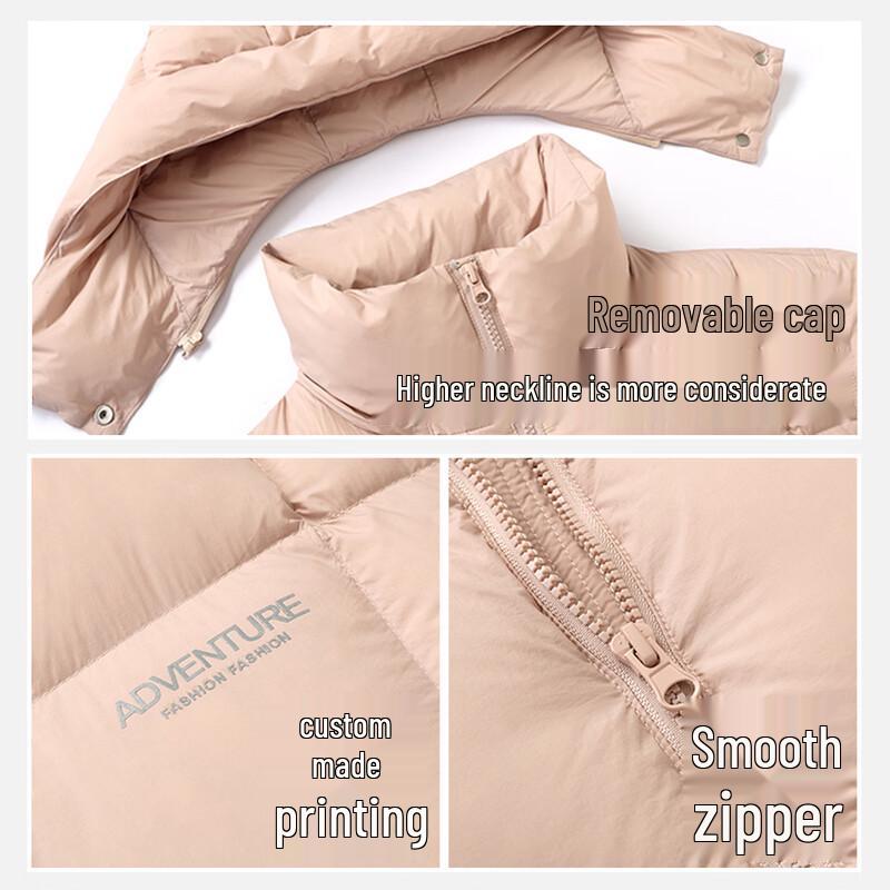 XueZhongFei Women's Hooded Short Puffer Down Jacket