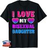 Bisexual Pride Flag Bi Flag I Love My Bisexual Daughter Unisex T-Shirt