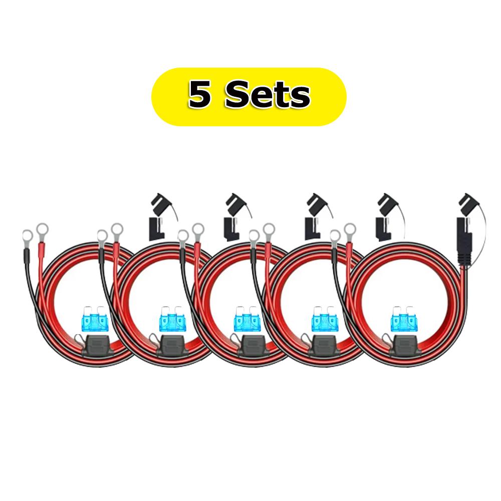 

10 шт. 16AWG клемма аккумулятора мотоцикла к быстрому удлинителю SAE кабель держатель предохранителя разъем для зарядного устройства/обслуживающего устройства аккумулятора