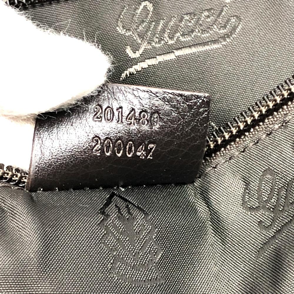 GUCCI 201480 Sima Line Hand Bag Business bag Briefcase Leather Brown