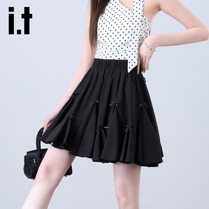 izzue it Women s Bowknot High-Waist A-Line Mini Skirt XL