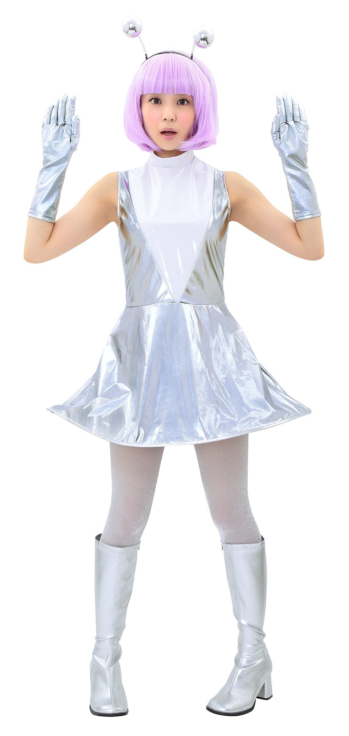 

Party City Cosplay Cute Alien Silver Women s