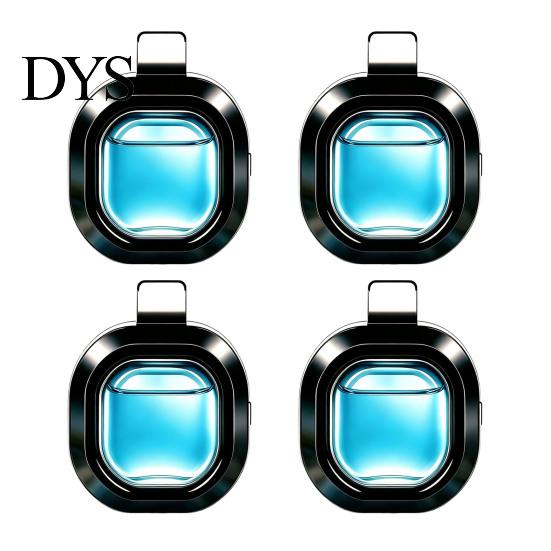 Car Air Freshener Vent Clip 4Pcs Freshener, Wind-Powered Scent Diffuser Fresh Interior Decor with Breathable Membrane, Leak-Proof Odor Eliminator for