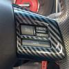 Car Accessories for Subaru WRX STi 2016- Carbon Fiber Printed Interior Steering Wheel Decoration Cover Trim 3pcs